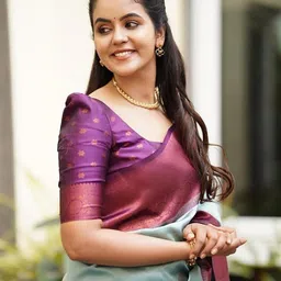 KALINI Ethnic Woven Design Silk Blend Designer Kanjeevaram Saree image 5