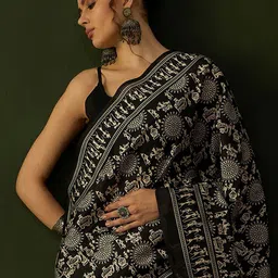 Mitera Warli  Dabu Saree image 5