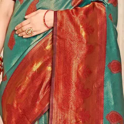 anouk rustic Anouk Woven Design Zari Kanjeevaram Saree image 5