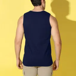 WOOSTRO Men Pack of 2 Typography Printed Round Neck Cotton Slim Fit Sports T-shirts image 2