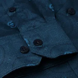 Allen Solly Men Geometric Printed Spread Collar Pure Cotton Formal Shirt image 3