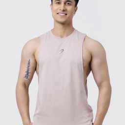 FUAARK Drift Deeparm Gym & Workout Pure Cotton Vest For Men Drift Deeparm Tank Beige-XXL-picture-29