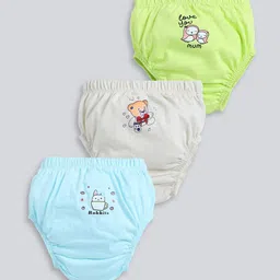 MooNKids Kids Pack Of 3 Printed Pure Cotton Basic Bloomers R1-MK_Bloomer_322-picture-36