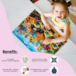 ZOOPLAY Construction Zone Jigsaw Puzzle Learning and Development Toys image 2