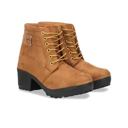 Commander Shoes Women Casual Block-Heeled Chukka Boots-picture-21