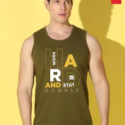 WOOSTRO Pack Of 2 Printed Ultra-Soft Gym Vests VWS26(HARD OLIVE)(HARD RED)-picture-18