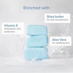 MOIZ Set Of 4 Syndet Bar Soap With Vitamin E - 75 g Each image 2