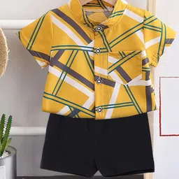 DANGAR Unisex Kids Printed Shirt with Shorts-image-54