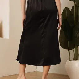 STREET 9 A-Line Midi Satin Skirt image 2