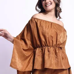 DressBerry Off-Shoulder Batwing Sleeve Blouson Top image 2