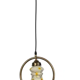 1ST TIME White & Black Printed Self Assembly Bell Ceiling Lamp-picture-26