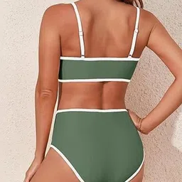 D ATTIRES Shoulderstraps Swim Bikini Set image 3
