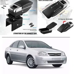 pecunia Universal Car Armrest Center Console Pad,PU Leather Car Armrest Seat Box Cover Protector Protects from Dirt,Damage,Pet Scratches,Old Damaged Consoles (Black) A38 Car Armrest image 4
