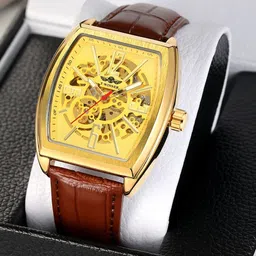 FORSINING Men Dial & Leather Straps Analogue Automatic Motion Powered Watch TWW_WRG8199M3G1 image 3