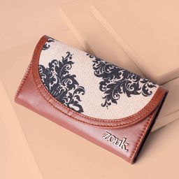 ZOUK Women Mughal Motif Kyra Flap Wallet-picture-32