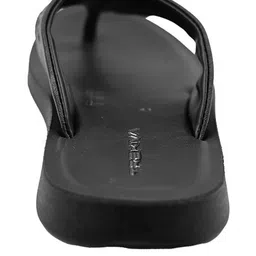 Trekiva Men Black Solid Rubber Causal Thong Flip-Flops image 4