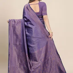 Moda Rapido Woven Design Zari Handloom Banarasi Saree image 4