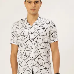 FIFTY TWO Geometric Printed Casual Shirt-picture-20