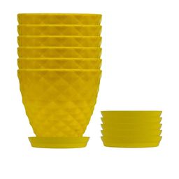 go hooked 6 Inch Kohinoor Pot for Plants with Saucer Tray-picture-43