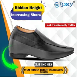 Bxxy Men Hidden Height Increasing Formal Slip-On Formal Shoes image 2
