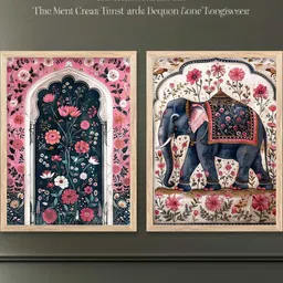 WALLLANE Brown Wood Wall Art-picture-20