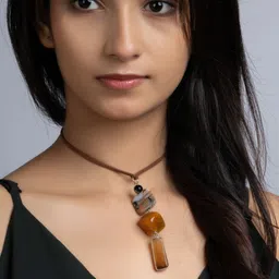 Look and Adorn German Silver Handcrafted Necklace image 1