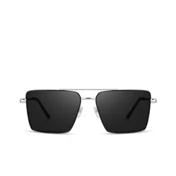SPADEACES Unisex Black Square UV Protected Lens Sunglasses HQ SILVER BLACK SQUARE -30_14-image-67