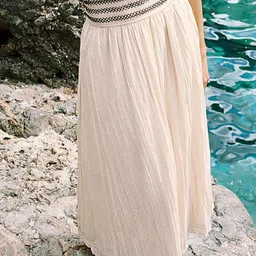 LULU & SKY Smocked Waistband A-line Skirt image 4