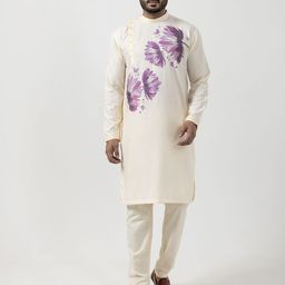 DEVOILER Men Ethnic Motifs Printed Pure Cotton Kurta-picture-17