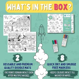 PepPlay White Reusable Doodle Placemats-image-61