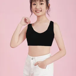 BRAAFEE Girls Pack of 3 Non-Padded Full Coverage Beginners Cotton Bra image 4