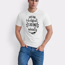 Seekbuylove Men Typography Printed Bio Finish T-shirt image 4