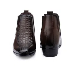 Bxxy Men 9 Cm Hidden Height Increasing Block-Heeled Chelsea Party Boot-picture-19