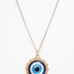STYOLLO Gold-Plated Circular Evil Eye Pendants With Chains image 5