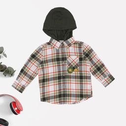 Pantaloons Baby Boys Tartan Checks Printed Casual Shirt-picture-56