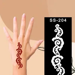 ORDERSHOCK Flower Mehndi Stencil Stickers-picture-32