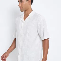 BEN SHERMAN Textured Cotton Casual Shirt image 2