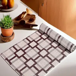 REVEXO Beige & Brown Printed Water-Resistant Shelf Liner-image-24