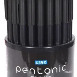 link 0.7 mm Ball Pen Tumbler Set | Black Matte Finish Body, Smudge Free Writing Ball Pen-picture-14