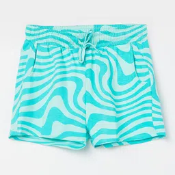 Fame Forever by Lifestyle Girls Abstract Printed Cotton Mid-Rise Regular Fit Shorts-picture-37