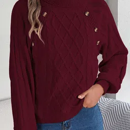 StyleCast x Revolte Women Cable Knit Pullover-picture-13