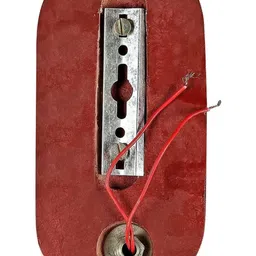 1ST TIME Multicoloured & Gold-Toned Printed Wood Traditional Abstract Shaped Shaped Wall Lamp image 2