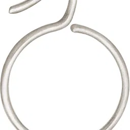 sureify Steel Curtain Ring 1.5 Inches Silver Hooks Parda Hooks cloth hooks Pack of 24 Curtain Ring with Hook image 4