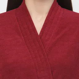 POORAK Women Terry Cotton Bath Robe image 5