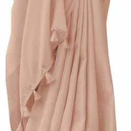 MIRAAN Pure Linen Saree image 3