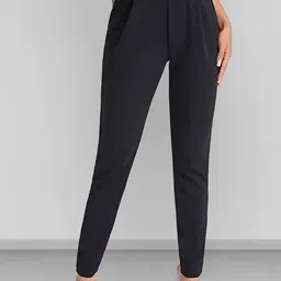 Dream Beauty Fashion Women Slim Fit High-Rise Wrinkle Free Trousers-image-95
