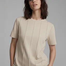 DTR FASHION Women Self Design Round Neck Cotton T-shirt-picture-19