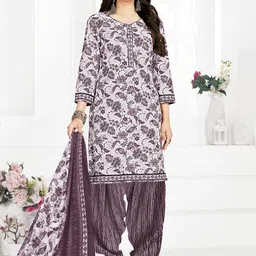SALWAR STUDIO Printed Pure Cotton Unstitched Dress Material-picture-28