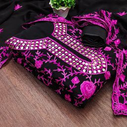 DIVASTRI Embroidered Unstitched Dress Material-picture-14