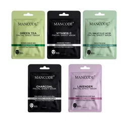 MANCODE Set Of 5 Green Tea Vitamin C 1% Salicylic Acid Charcoal & Lavender 25ml Each-picture-40